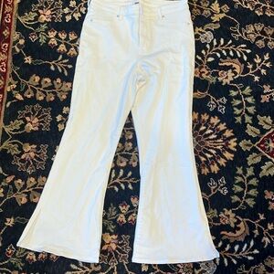 american eagle white flair jeans size 16